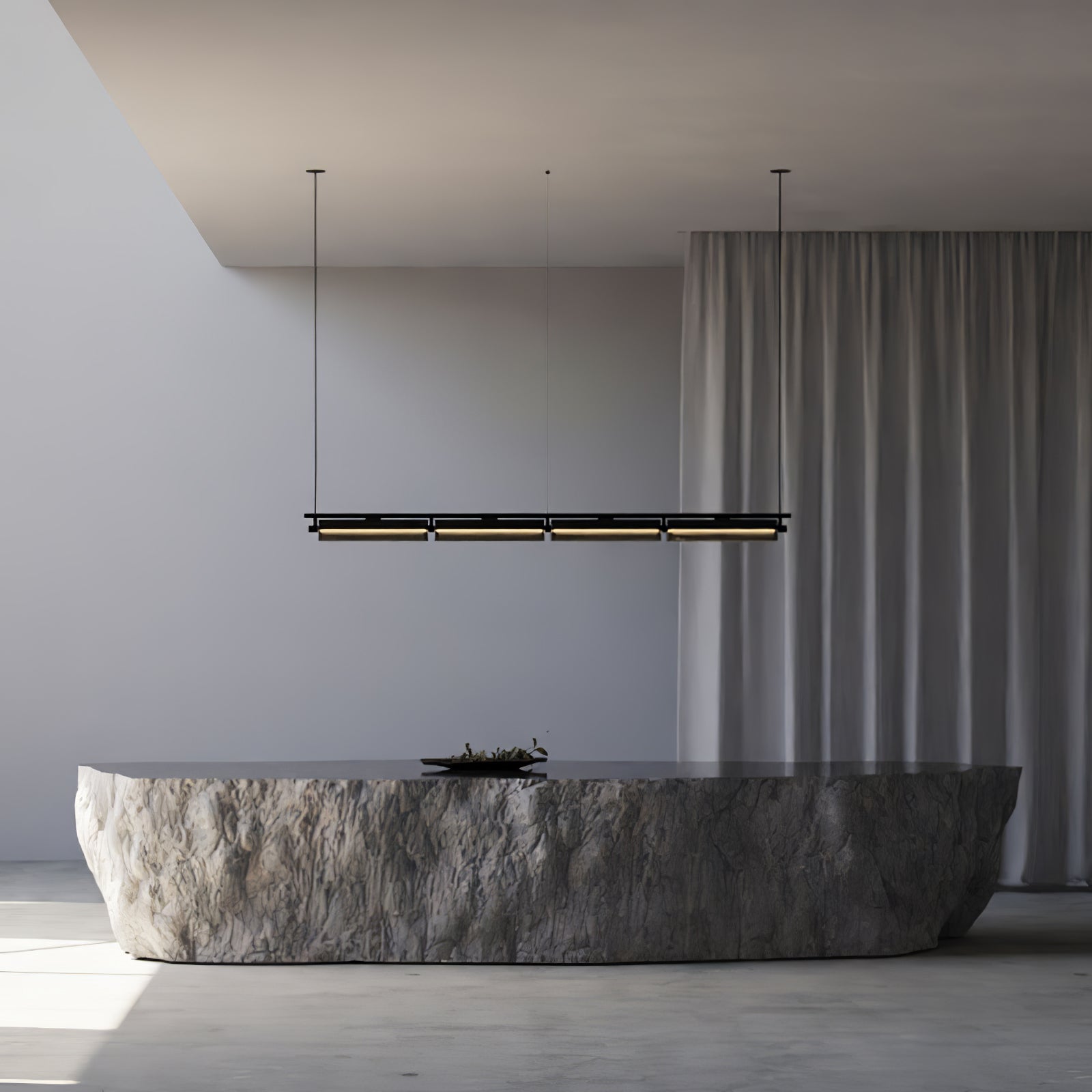 Lustra Chandelier Smoky Glass Modern-Neutral Decor