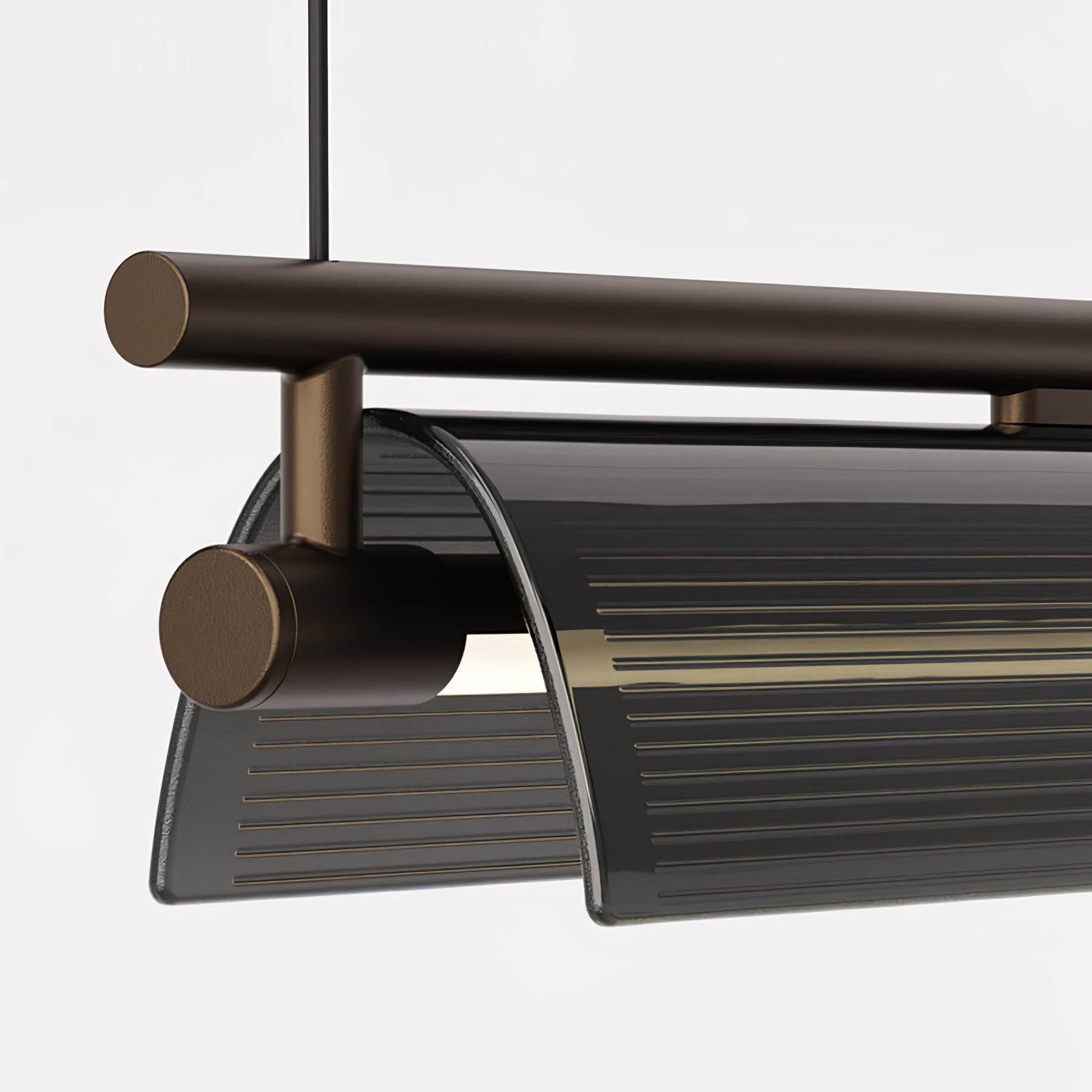 Lustra Chandelier Smoky Glass Modern-Neutral Decor