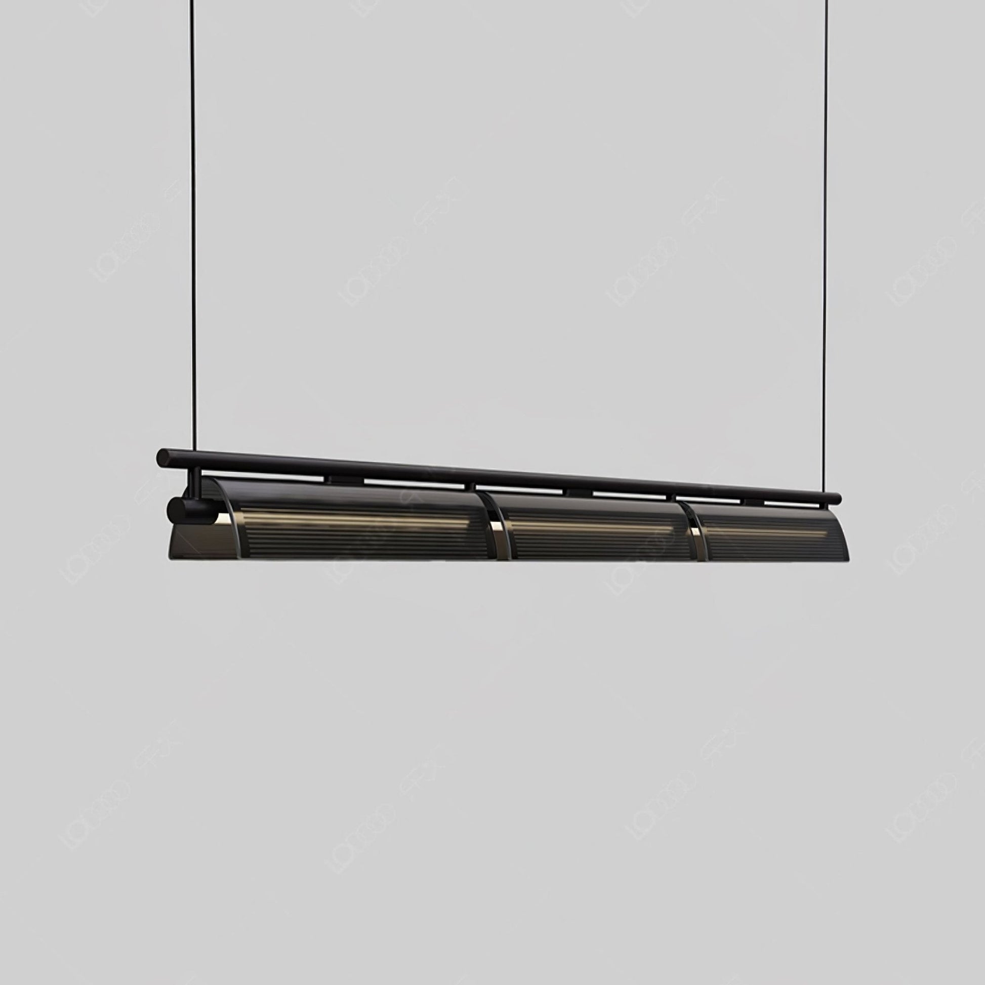 Lustra Chandelier Smoky Glass Modern-Neutral Decor