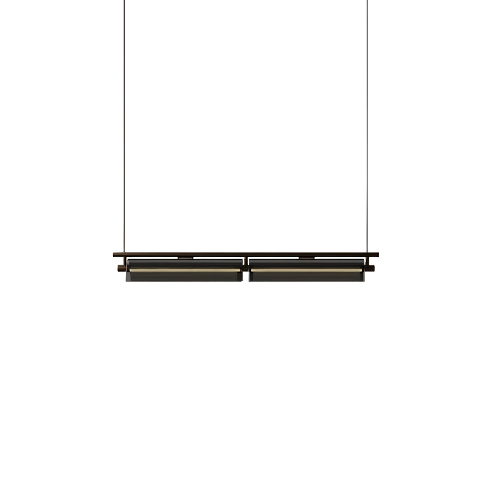 Lustra Chandelier Smoky Glass Modern-Neutral Decor