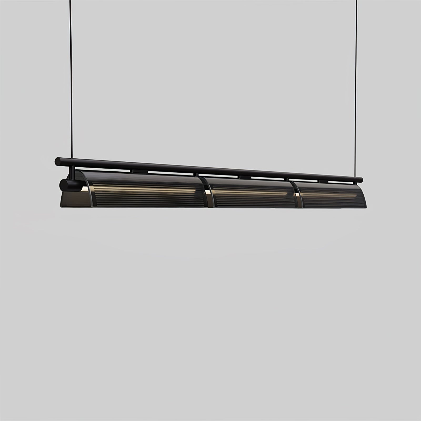 Lustra Chandelier Smoky Glass Modern-Neutral Decor