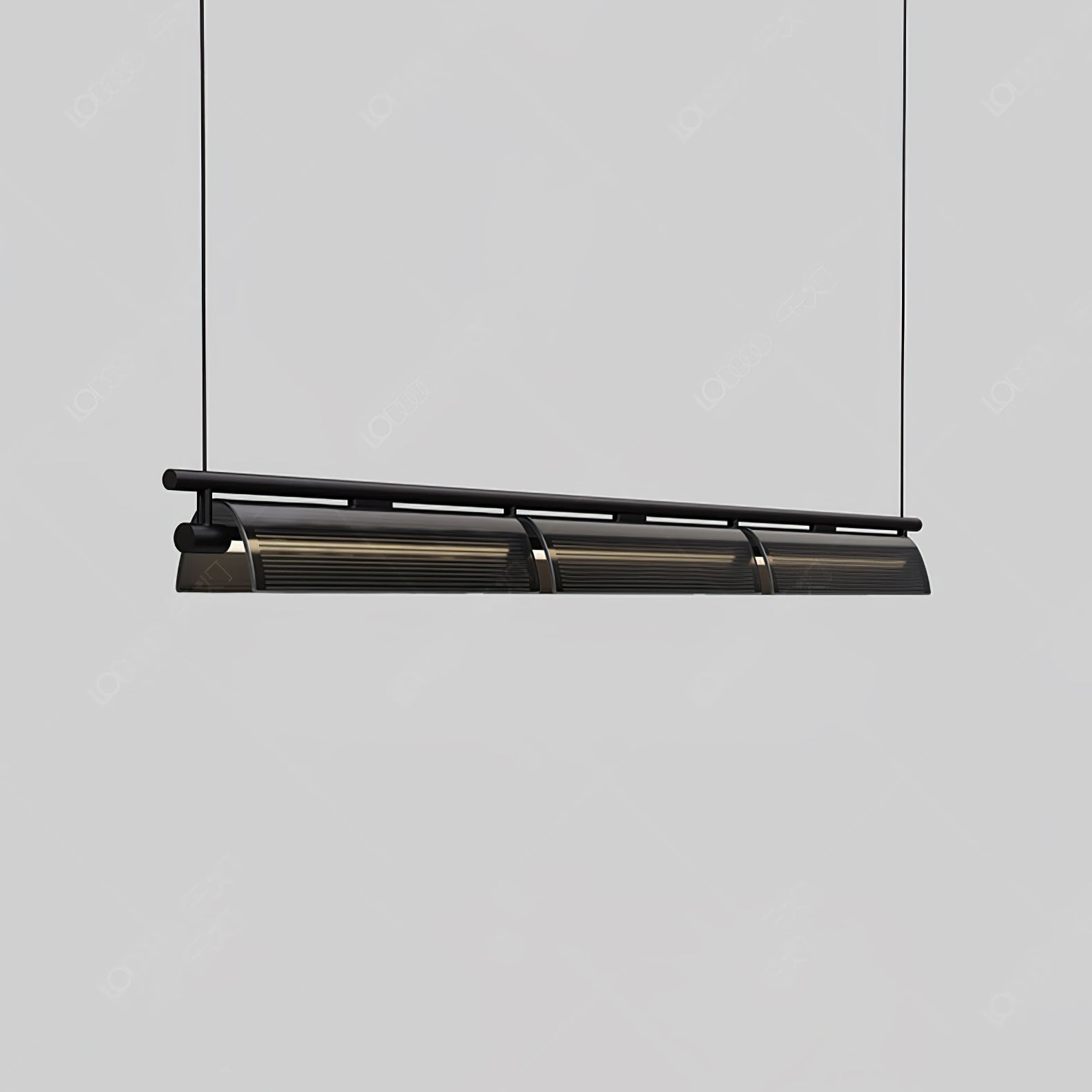 Lustra Chandelier Smoky Glass Modern-Neutral Decor