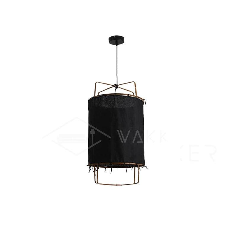 Lustra Pendant Lamp Bamboo Shade for Living Room-Neutral Decor