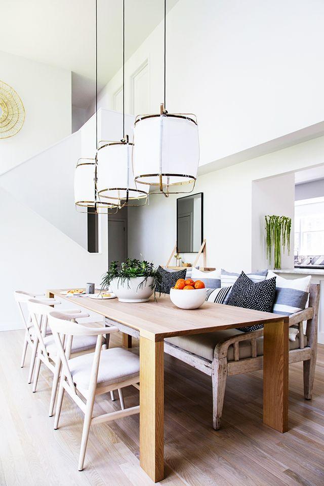 Lustra Pendant Lamp Bamboo Shade for Living Room-Neutral Decor