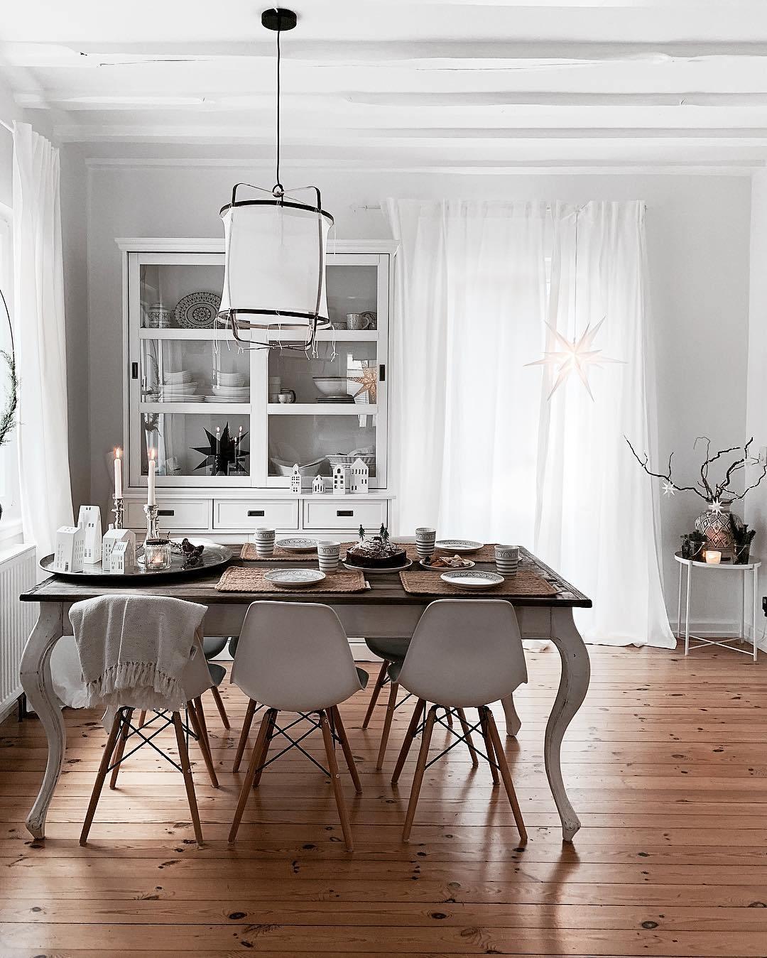 Lustra Pendant Lamp Bamboo Shade for Living Room-Neutral Decor