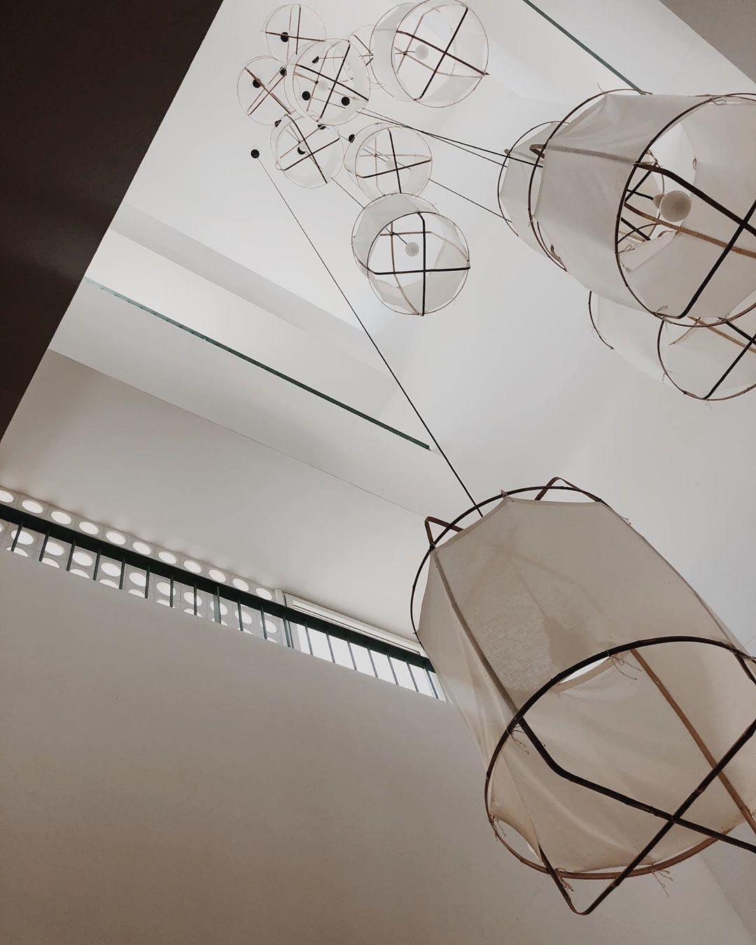 Lustra Pendant Lamp Bamboo Shade for Living Room-Neutral Decor