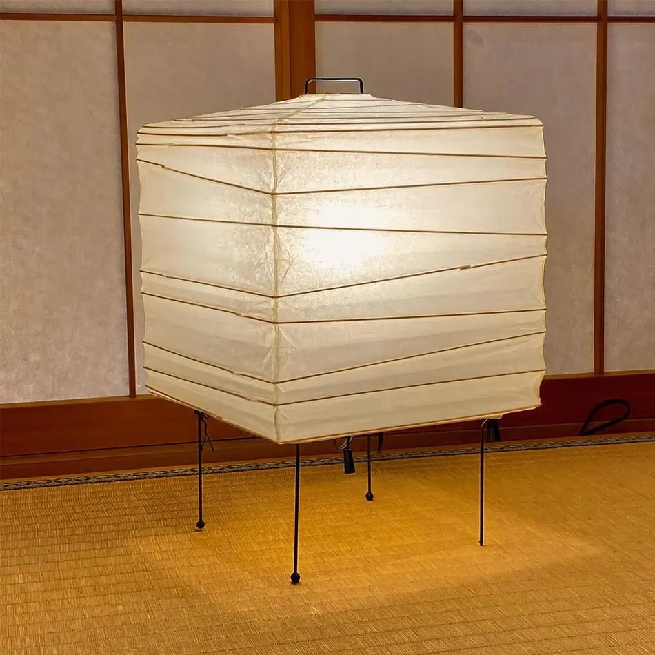 Mith Paper Oriental Table Lamp-Neutral Decor