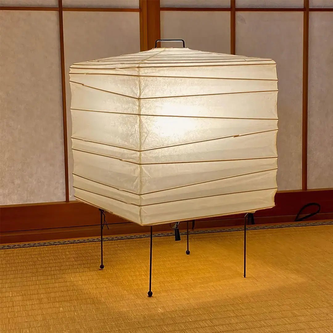 Mith Paper Oriental Table Lamp-Neutral Decor