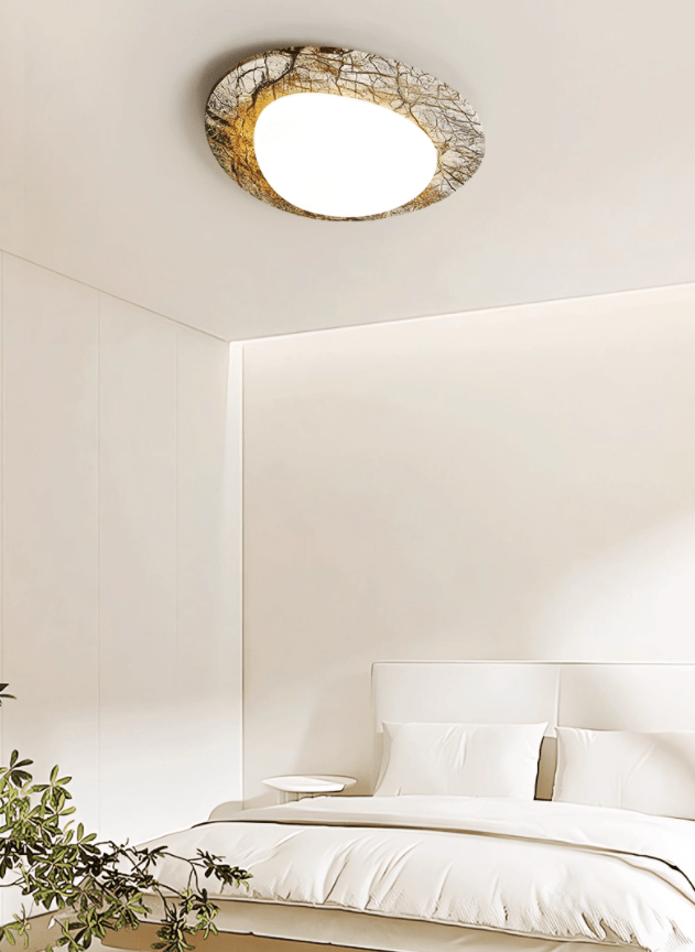 Huxr Marble Ceiling Light-Neutral Decor