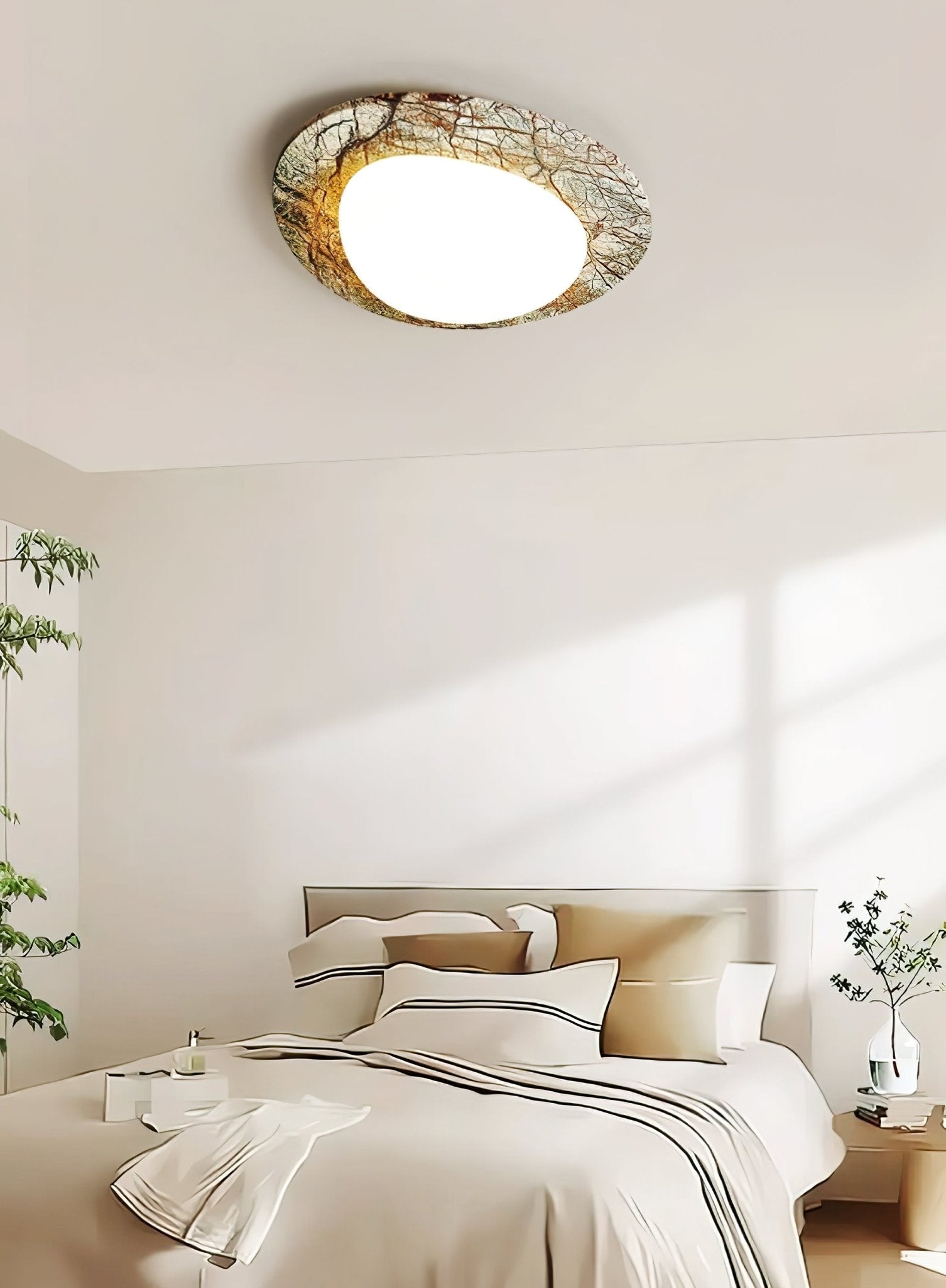 Huxr Marble Ceiling Light-Neutral Decor