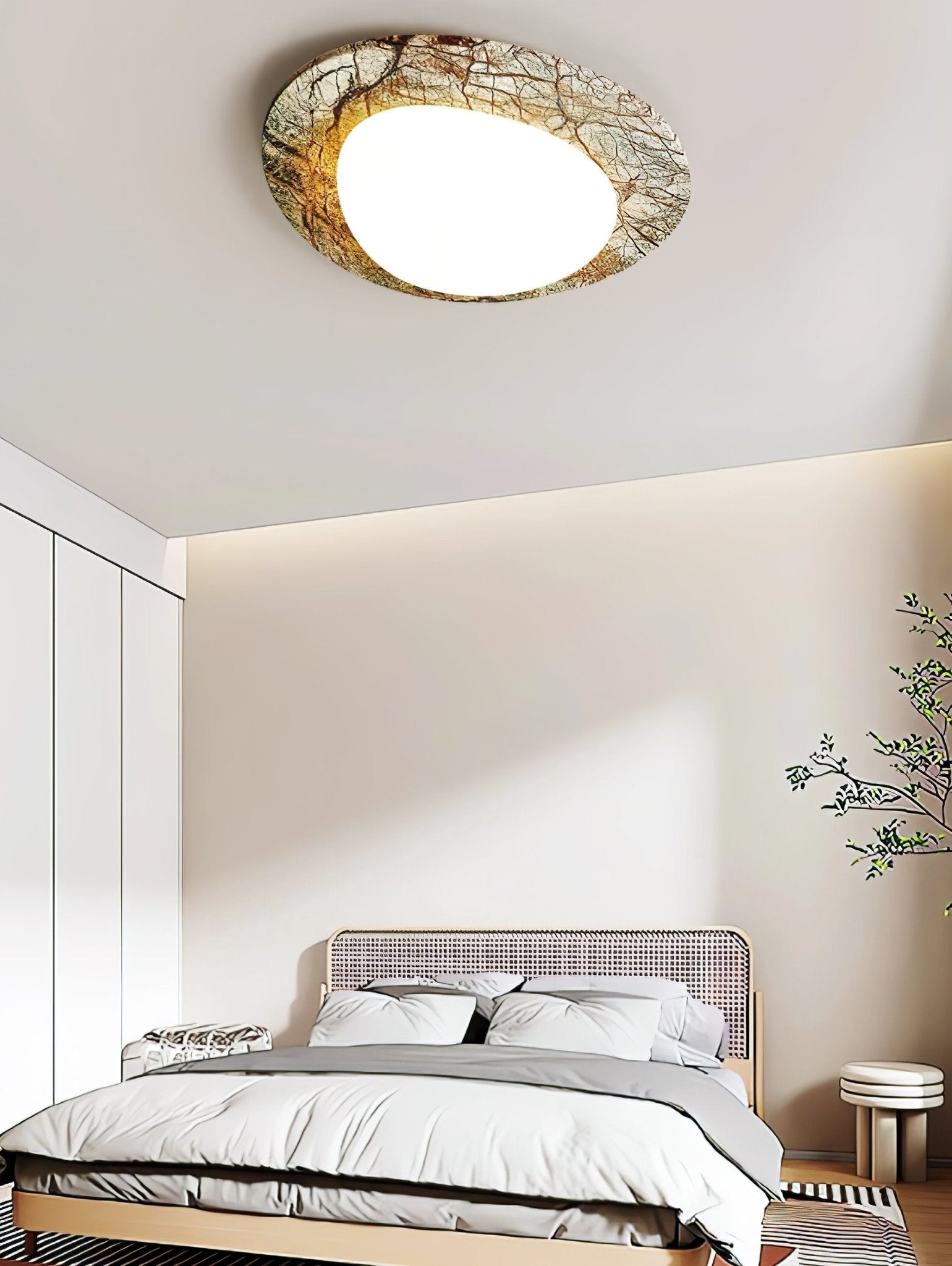 Huxr Marble Ceiling Light-Neutral Decor