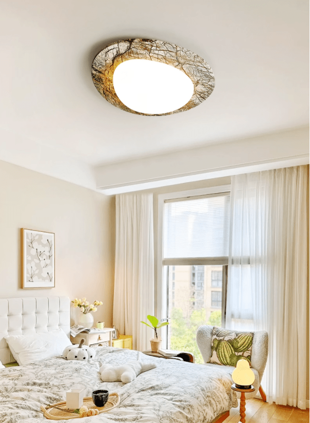 Huxr Marble Ceiling Light-Neutral Decor