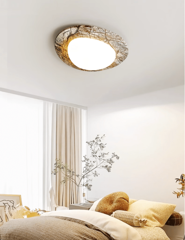 Huxr Marble Ceiling Light-Neutral Decor