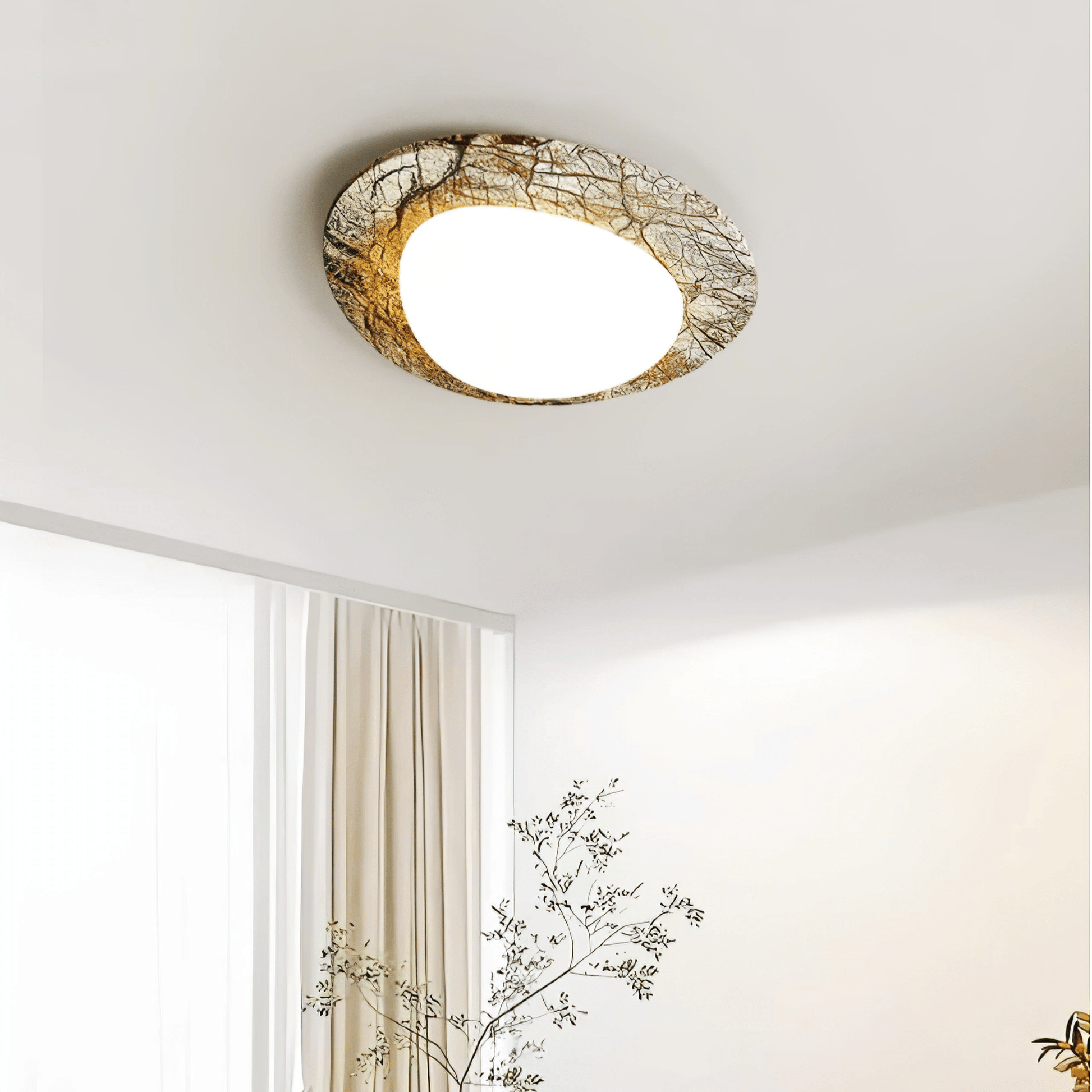 Huxr Marble Ceiling Light-Neutral Decor