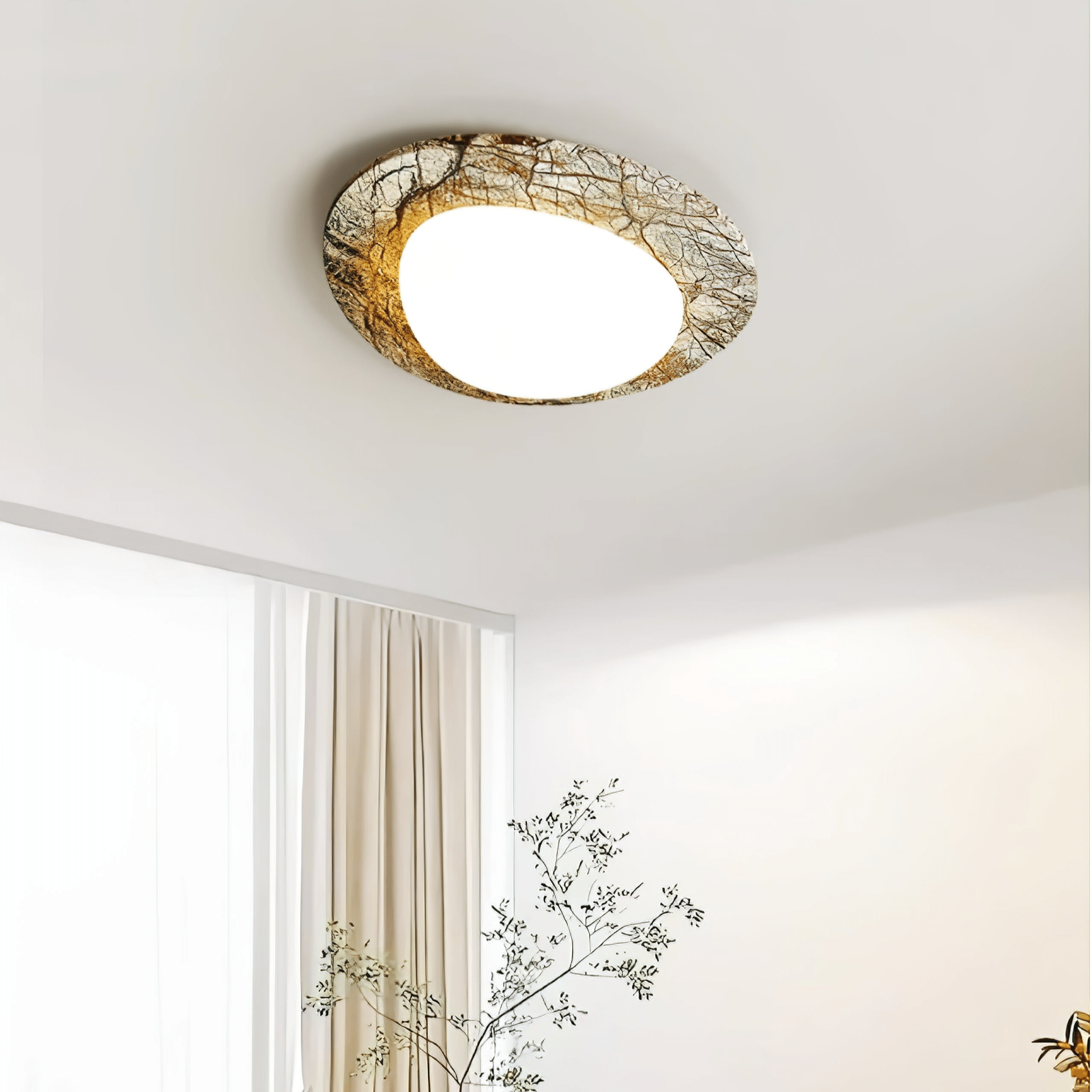 Huxr Marble Ceiling Light-Neutral Decor