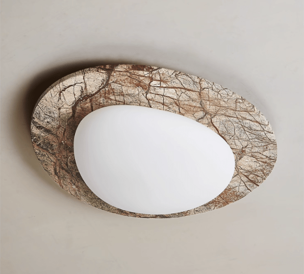 Huxr Marble Ceiling Light-Neutral Decor