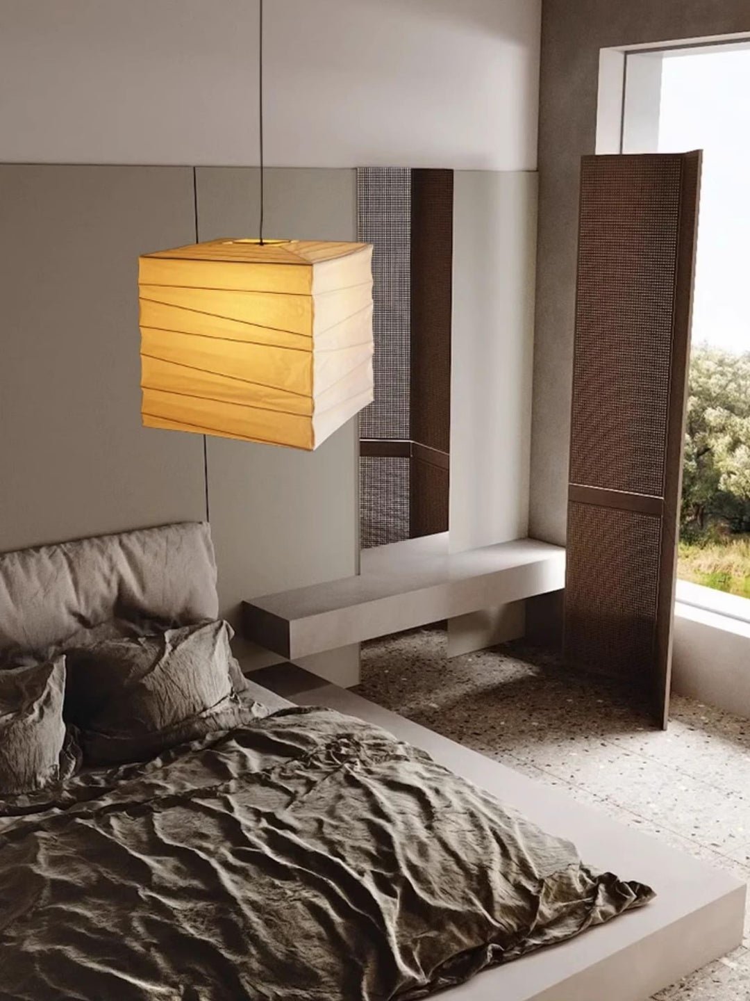 Eulien Paper Traditional Pendant Lamp-Neutral Decor