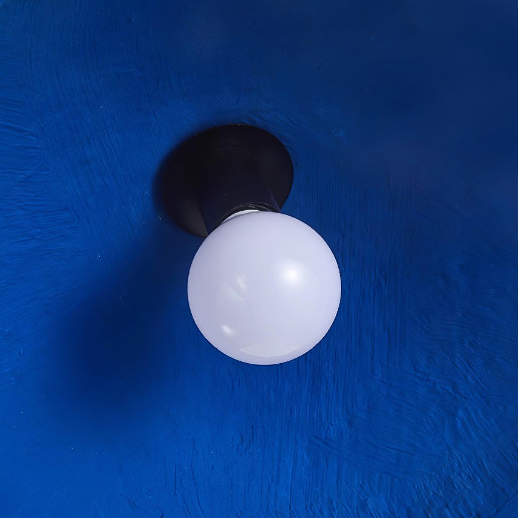 Pendant Lamp  Dome Shade Blue Industrial
