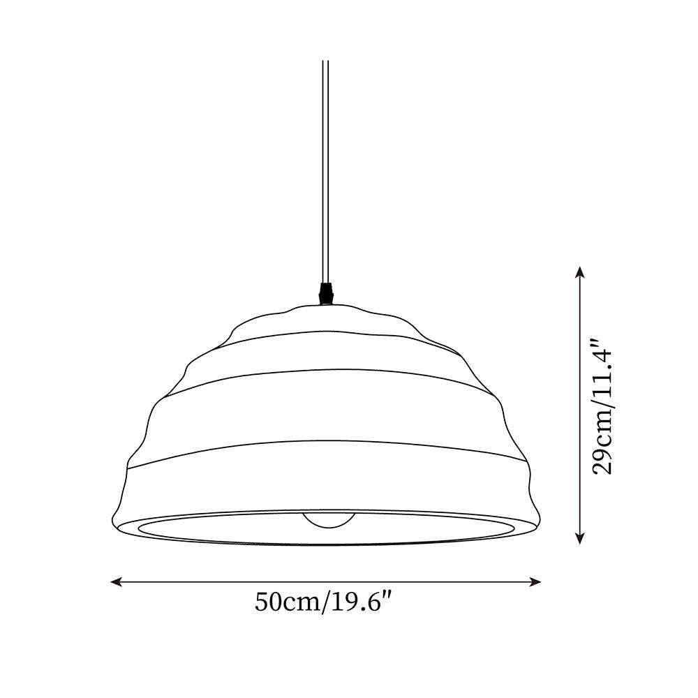 Pendant Lamp  Dome Shade Blue Industrial