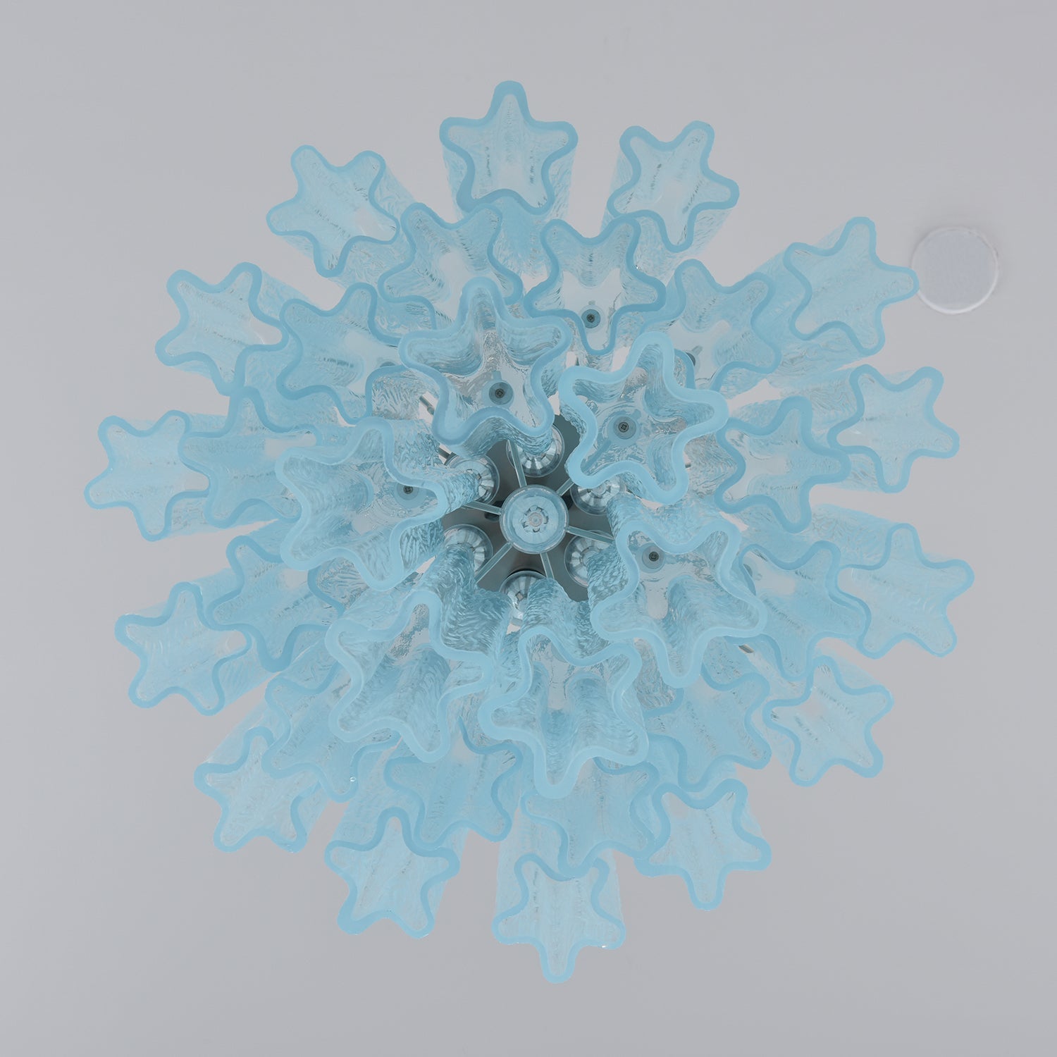 Celys Chandelier Azzura Murano Glass Tube Coastal-Neutral Decor