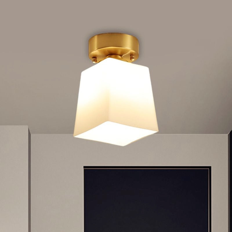 Arisha Retro Metal Flush Mount Ceiling Light Brass - Neutral Decor