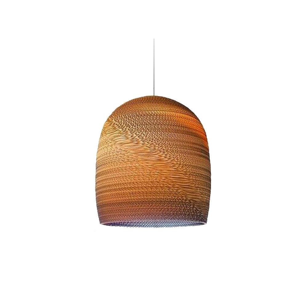 Muto Pastoral Silkworm Rustic Paper Pendant Light - Neutral Decor