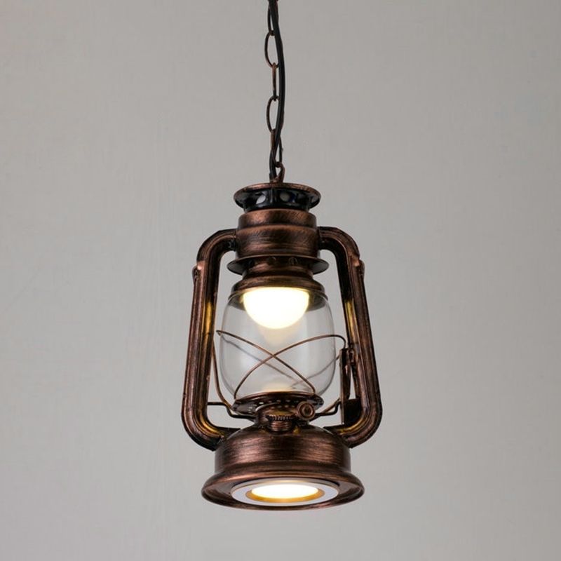 Silva Vintage Rustic Kerosene Pendant Light, 3 Color, 4 Style - Neutral Decor