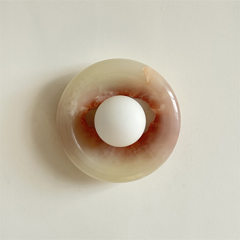 Hako Marble Indoor Wall Sconce - Neutral Decor