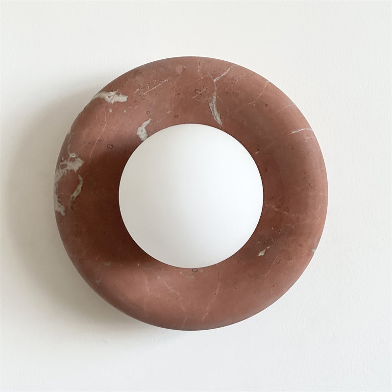 Hako Marble Indoor Wall Sconce - Neutral Decor