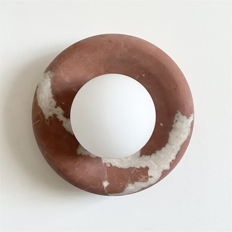 Hako Marble Indoor Wall Sconce - Neutral Decor