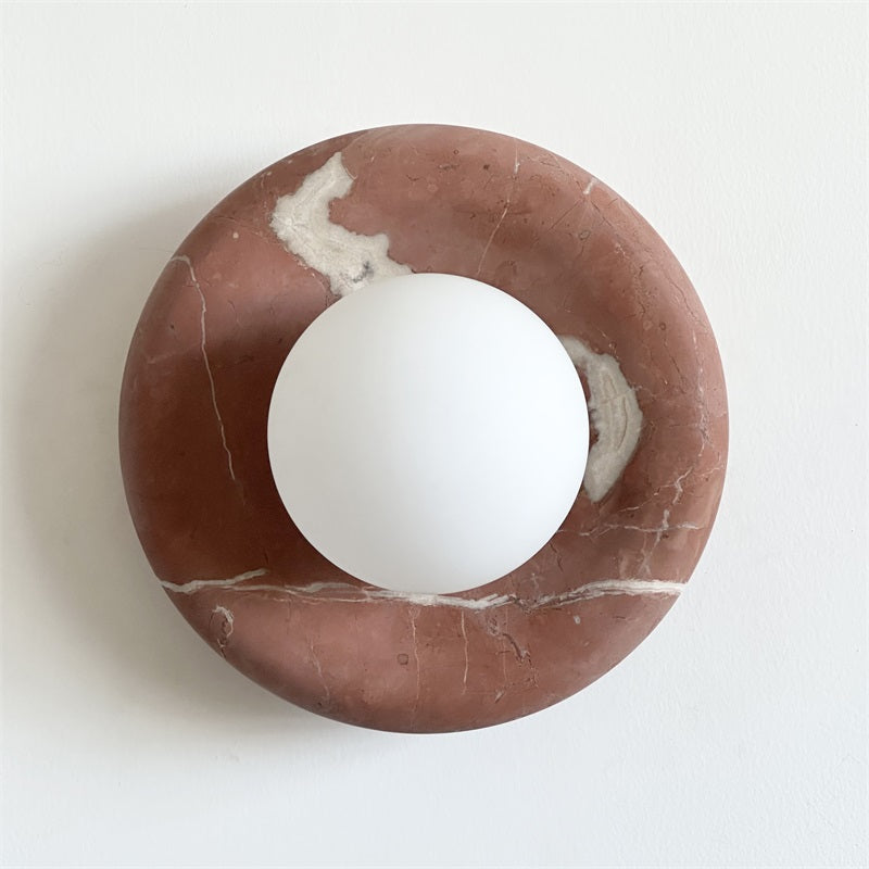 Hako Marble Indoor Wall Sconce - Neutral Decor