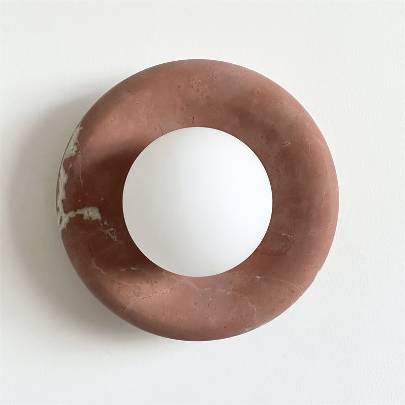 Hako Marble Indoor Wall Sconce - Neutral Decor