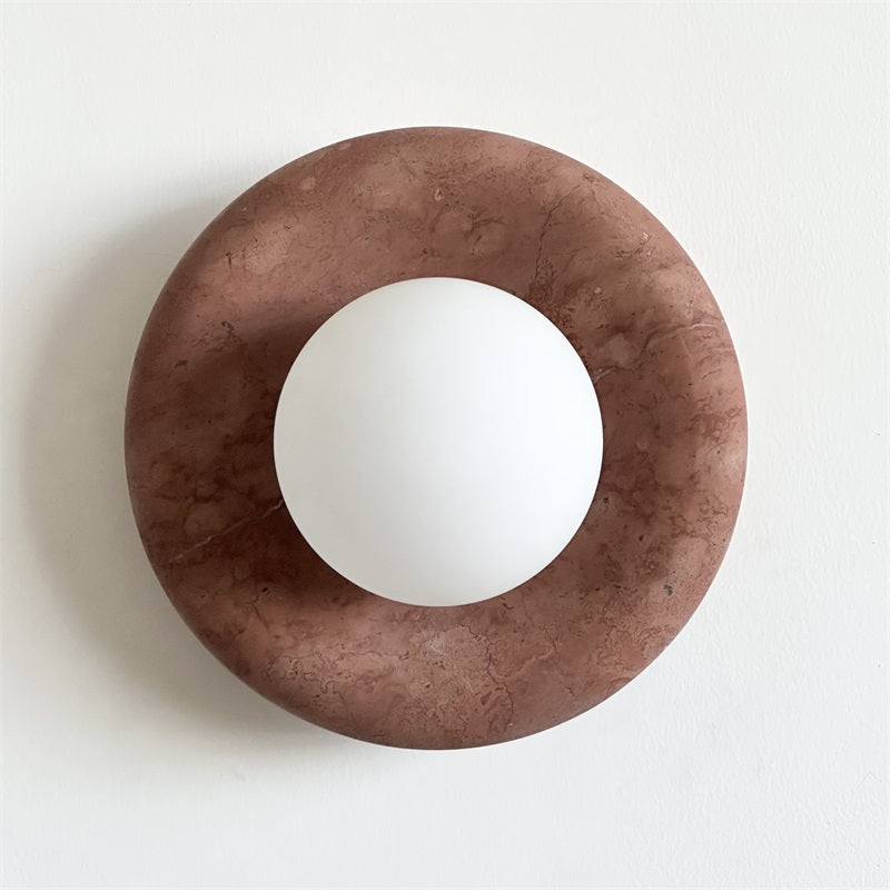 Hako Marble Indoor Wall Sconce - Neutral Decor