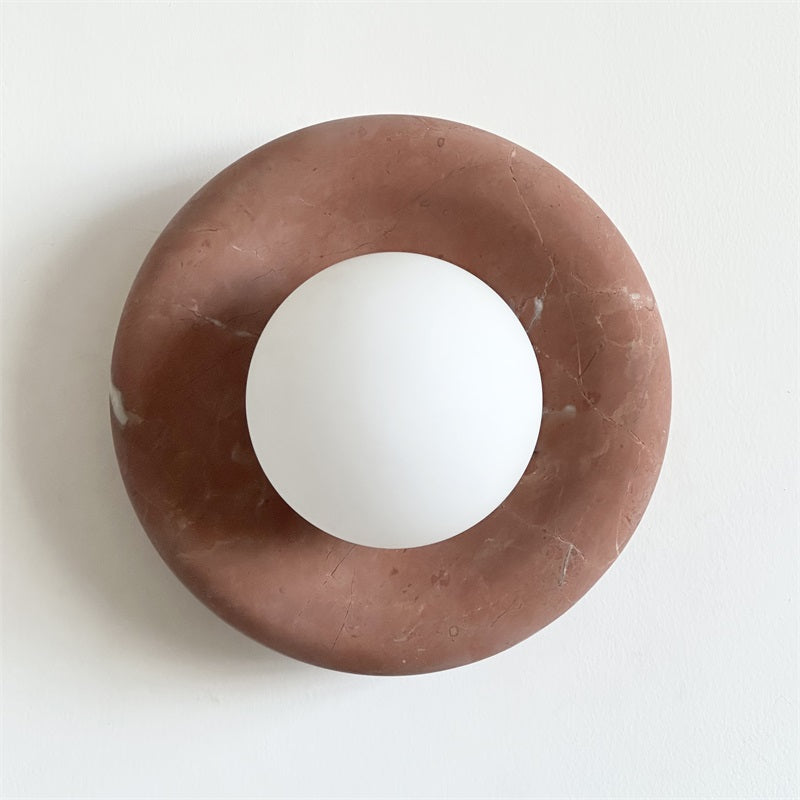 Hako Marble Indoor Wall Sconce - Neutral Decor