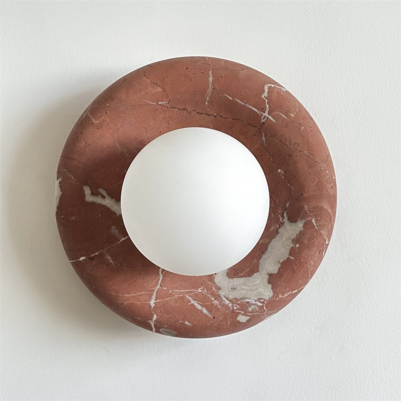 Hako Marble Indoor Wall Sconce - Neutral Decor