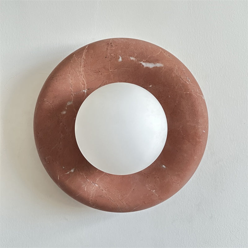 Hako Marble Indoor Wall Sconce - Neutral Decor