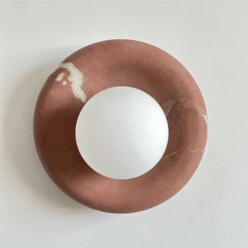 Hako Marble Indoor Wall Sconce - Neutral Decor