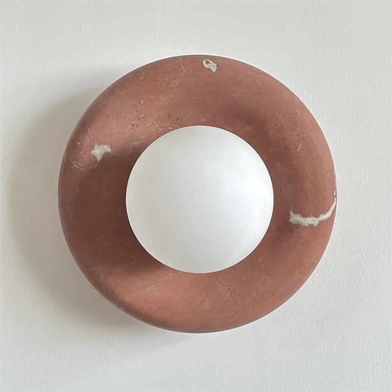 Hako Marble Indoor Wall Sconce - Neutral Decor