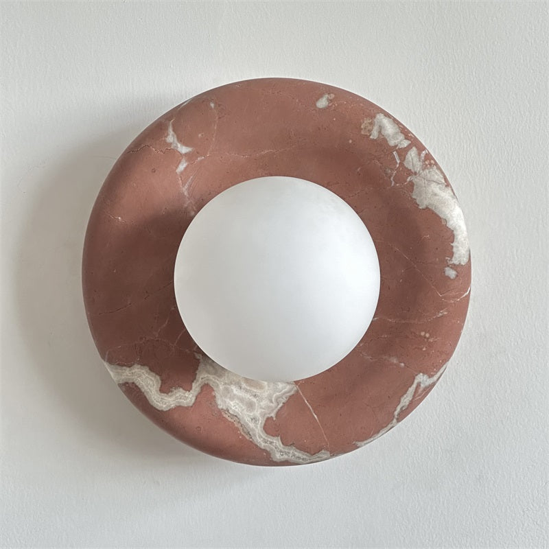 Hako Marble Indoor Wall Sconce - Neutral Decor