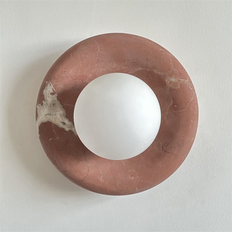 Hako Marble Indoor Wall Sconce - Neutral Decor