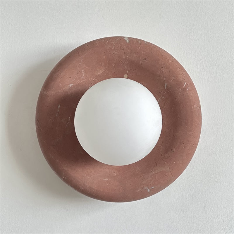 Hako Marble Indoor Wall Sconce - Neutral Decor