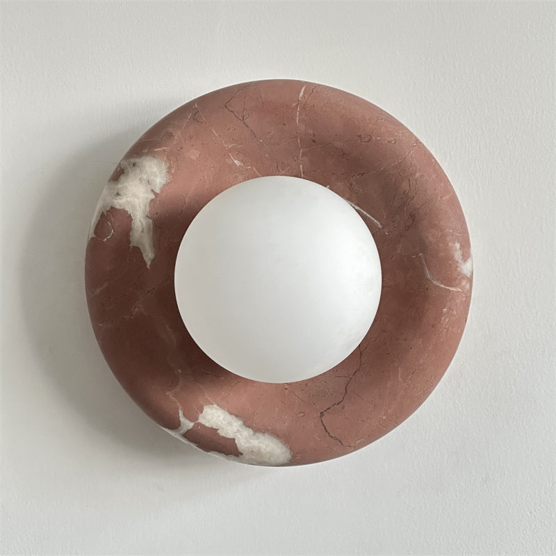 Hako Marble Indoor Wall Sconce - Neutral Decor