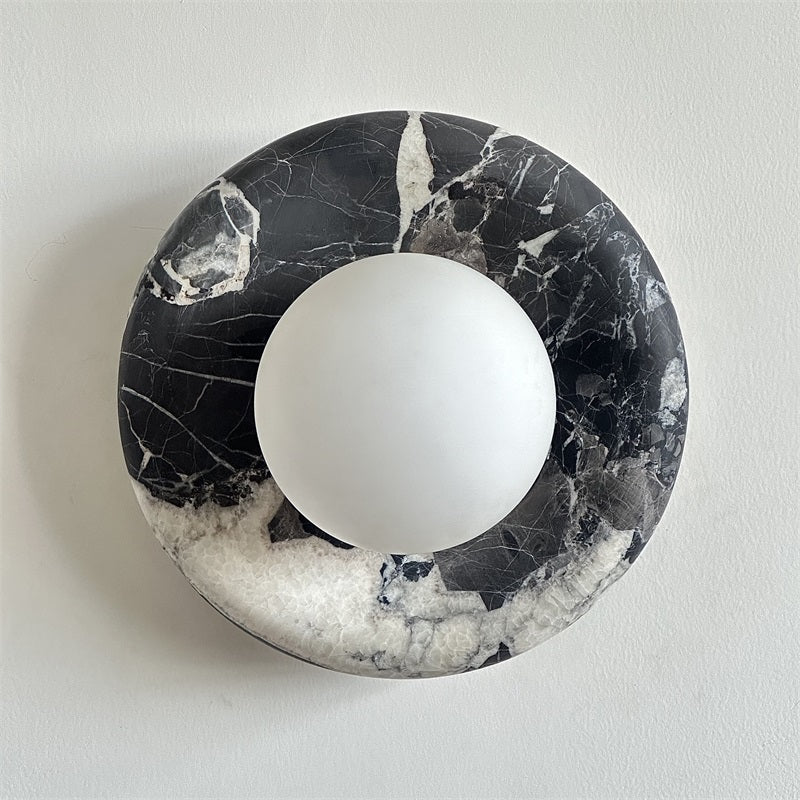 Hako Marble Indoor Wall Sconce - Neutral Decor