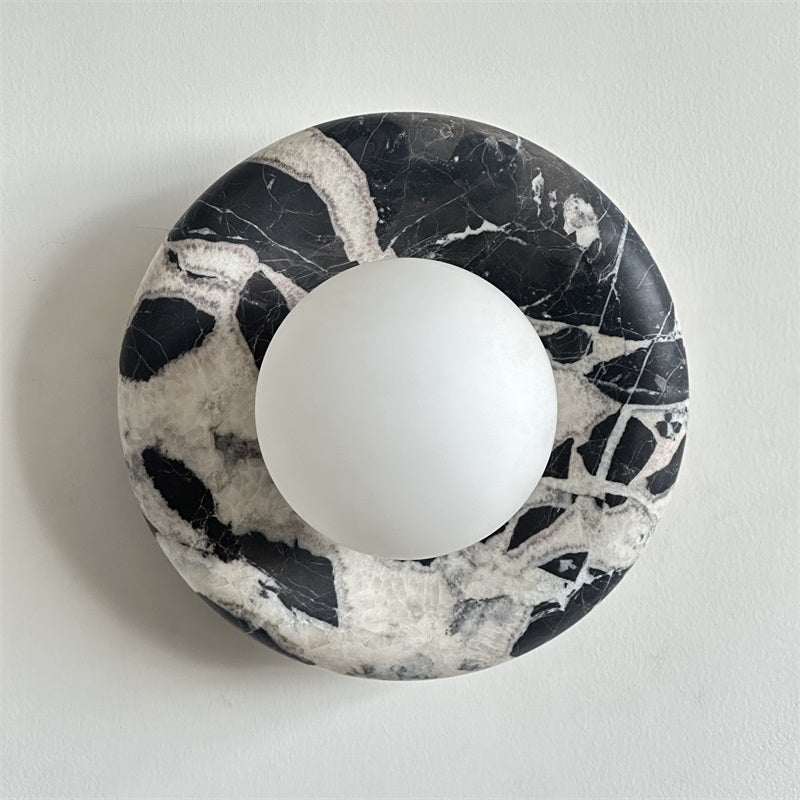 Hako Marble Indoor Wall Sconce - Neutral Decor