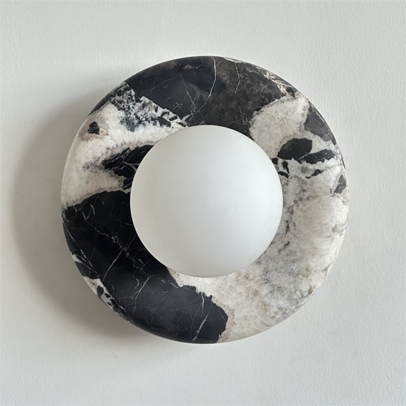 Hako Marble Indoor Wall Sconce - Neutral Decor