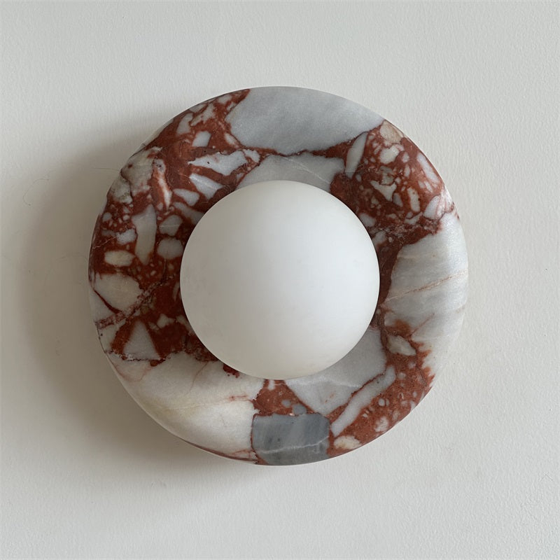 Hako Marble Indoor Wall Sconce - Neutral Decor
