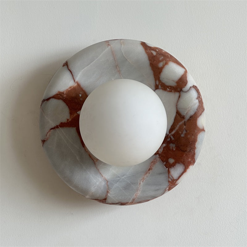 Hako Marble Indoor Wall Sconce - Neutral Decor