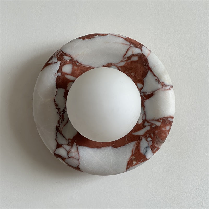 Hako Marble Indoor Wall Sconce - Neutral Decor