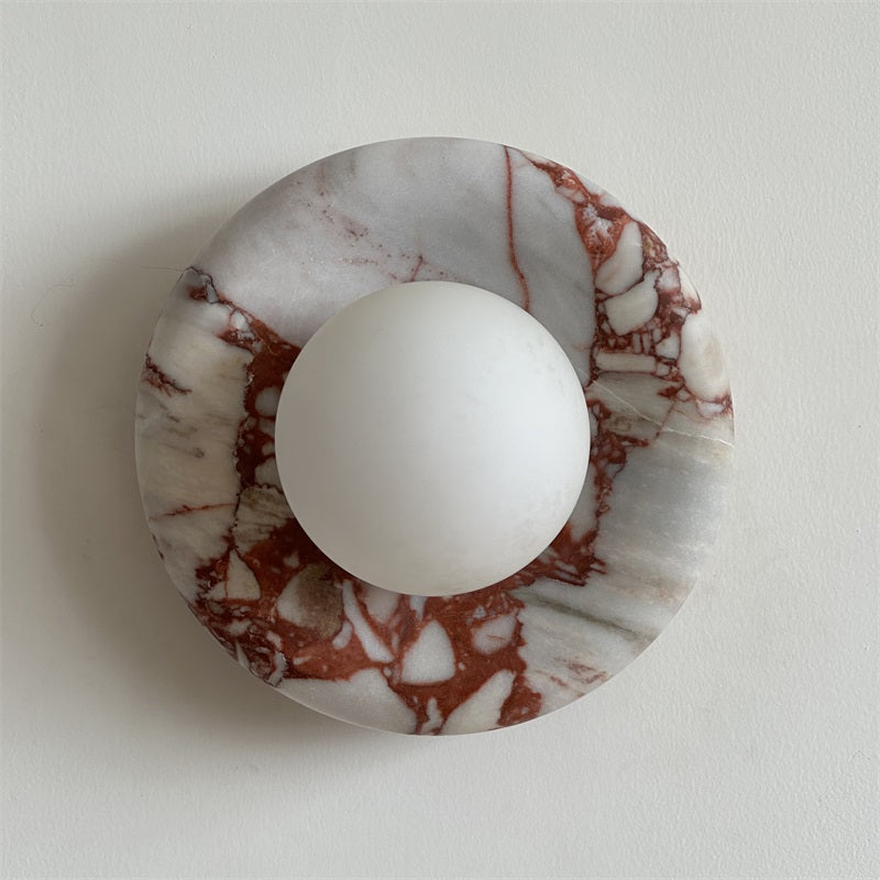 Hako Marble Indoor Wall Sconce - Neutral Decor