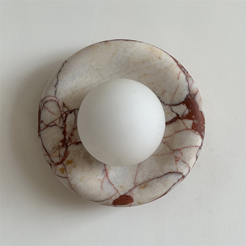 Hako Marble Indoor Wall Sconce - Neutral Decor